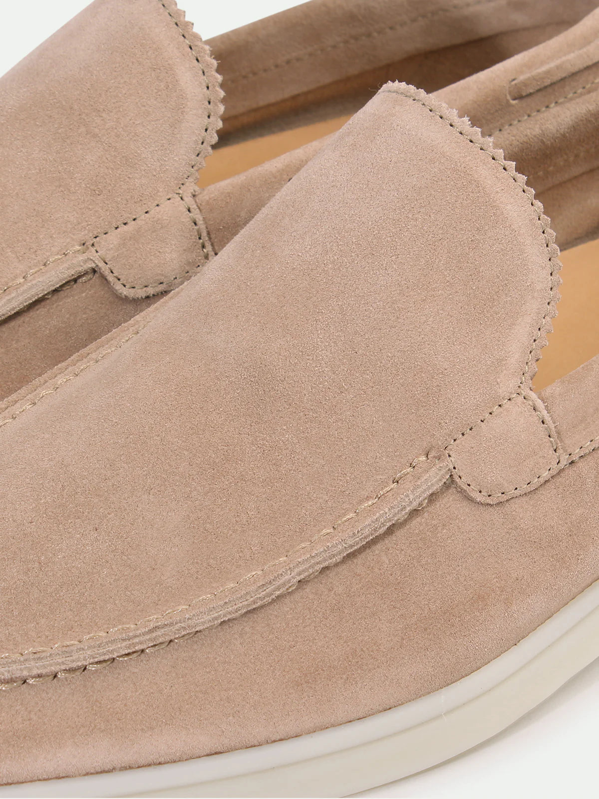 Yacht Loafers Heren | Beige Suède | Luxe Italiaanse Instappers Zomer