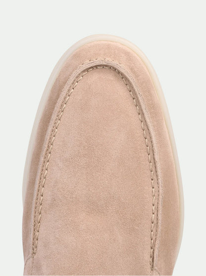 Yacht Loafers Heren | Beige Suède | Luxe Italiaanse Instappers Zomer