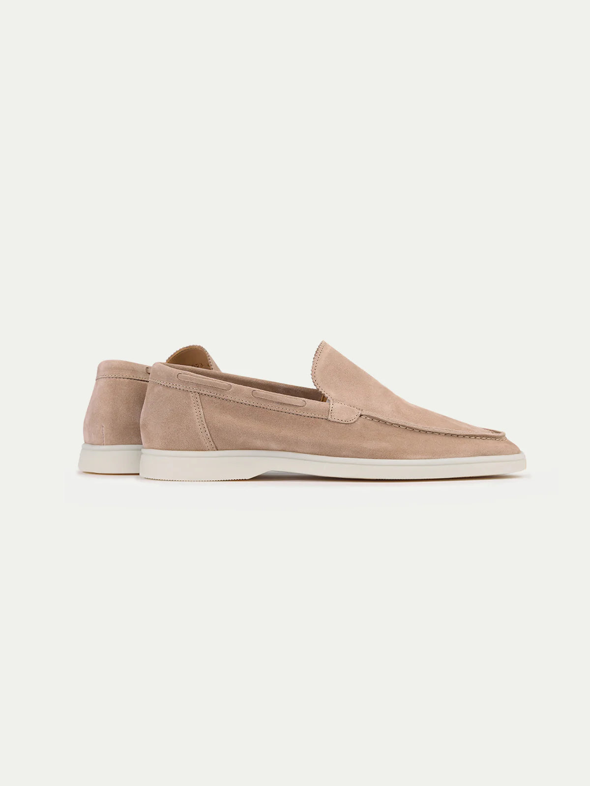 Yacht Loafers Heren | Beige Suède | Luxe Italiaanse Instappers Zomer