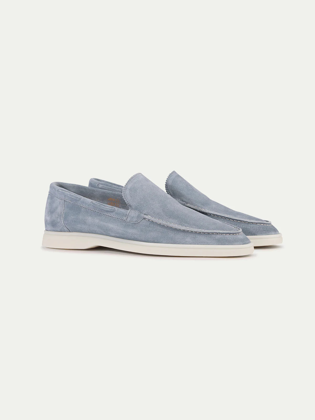 Lichtblauwe Suède Loafers Heren | Yacht Light Blue | Instappers Zomerschoenen