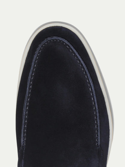 Yacht Loafers Heren | Donkerblauw Suède | Italiaanse Zomerschoenen