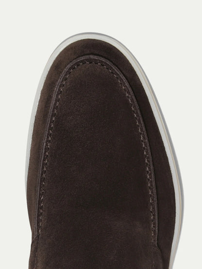Yacht Loafers Heren | Warmgrijs Suède | Gemaakt in Italie