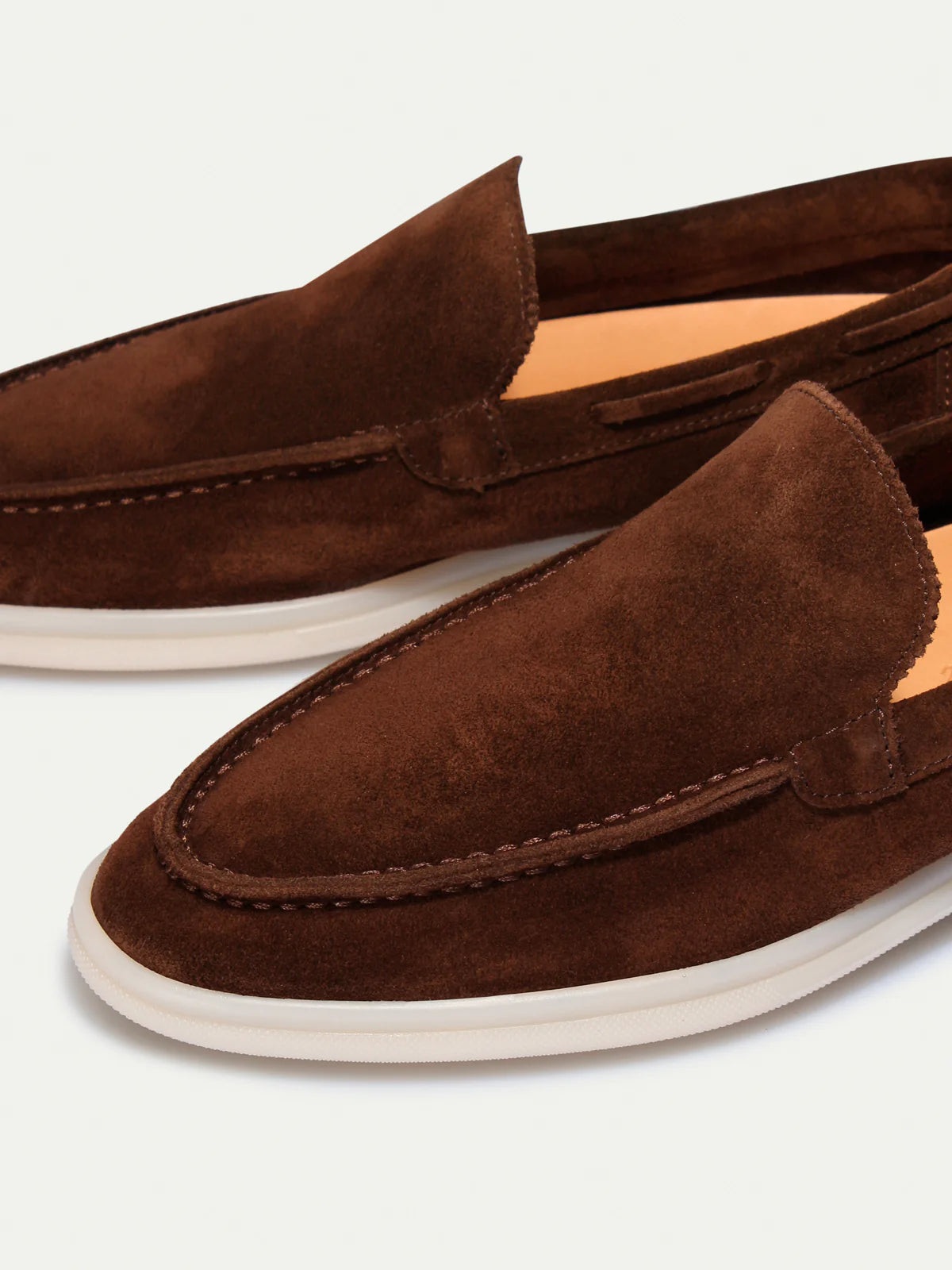 Dames Loafers | Chocoladebruin Suède | Luxe Zomerschoenen