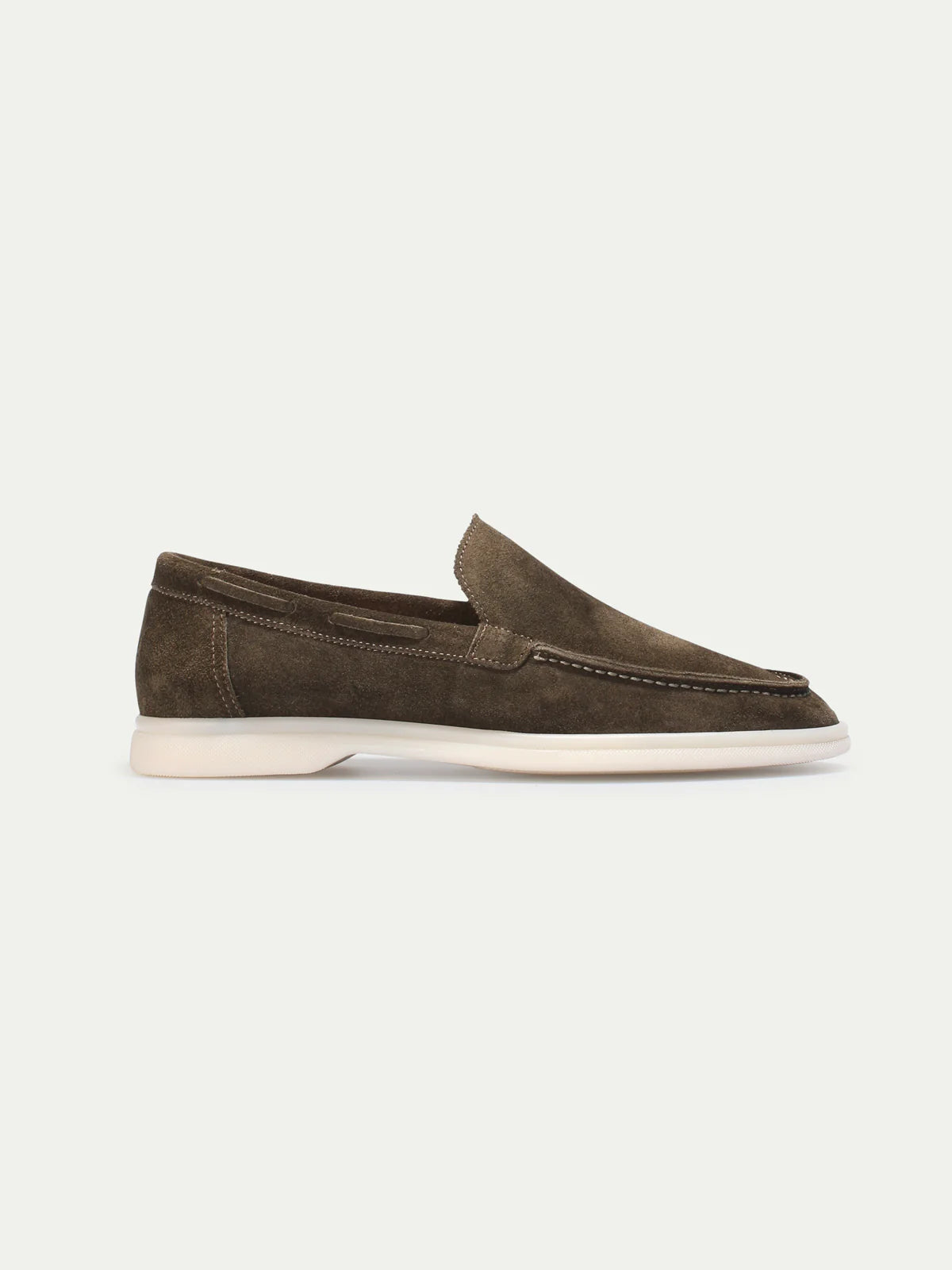 Dames Loafers | Olijf Suède | Luxe Zomerschoenen