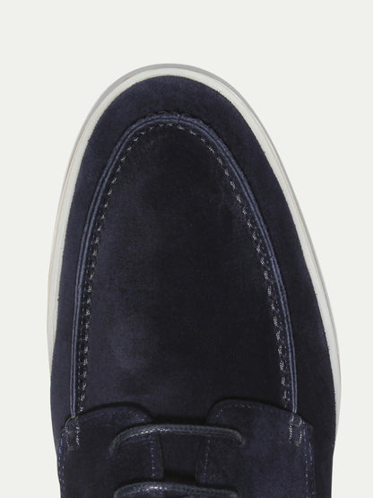 Walker Navy | Suède Loafers Heren | Donkerblauw
