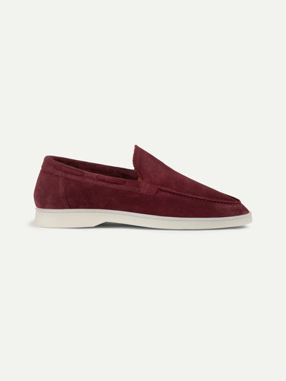 Dames Loafers | Suède Plum | Luxe Slip-On Schoenen