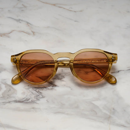 Amber Vault | Vintage zonnebril met amberkleurige glazen