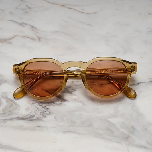 Amber Vault | Vintage zonnebril met amberkleurige glazen