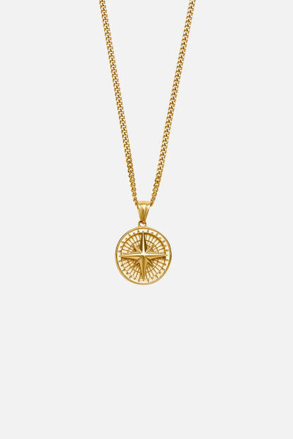 Davies | Mannen gouden kompas ketting