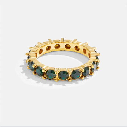 Emerald beauty crystal ring | ring sprankelend | betoverend