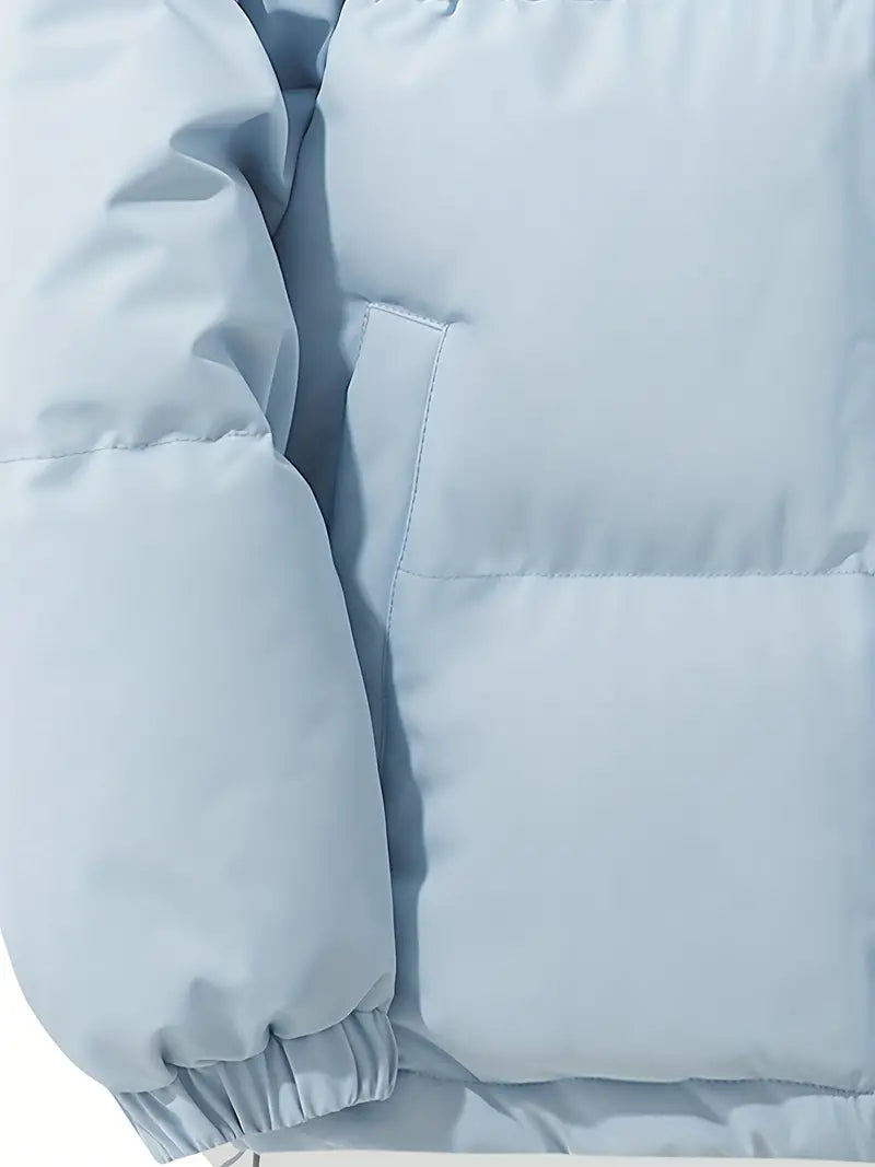 Dames Winterjas Lichtblauw | Gewatteerd | Capuchon | Warm & Comfortabel