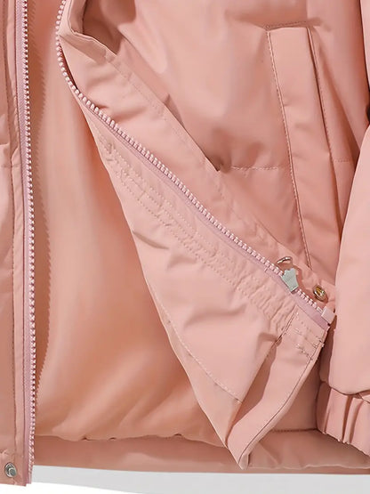 Dames Winterjas Roze | Gewatteerd | Capuchon | Warm & Comfortabel