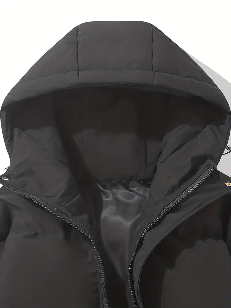 Dames Winterjas Zwart | Gewatteerd | Capuchon | Warm & Lichtgewicht