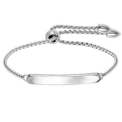 Leanor | Vrouwen zilveren plaat armband