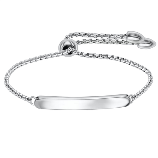 Leanor | Vrouwen zilveren plaat armband