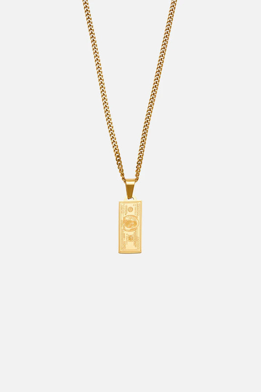 Rosmus | Mannen gouden biljet ketting