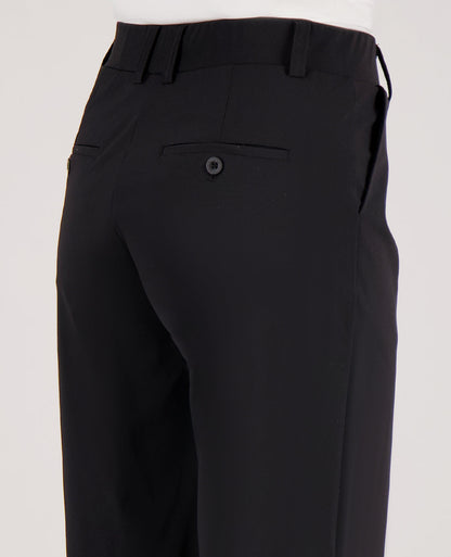 Dames Travel Broek | Rechte Pasvorm | Zwart | Comfortabel & Kreukvrij