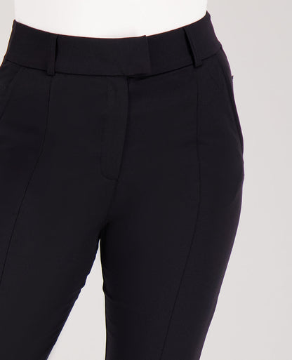 Dames Travel Broek | Flared Pasvorm | Zwart | Comfortabel
