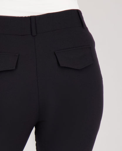 Dames Travel Broek | Flared Pasvorm | Zwart | Comfortabel