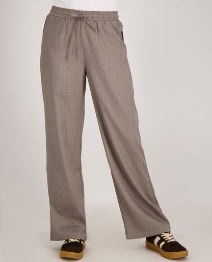 Broek | Pinstripe | Taupe/Wit