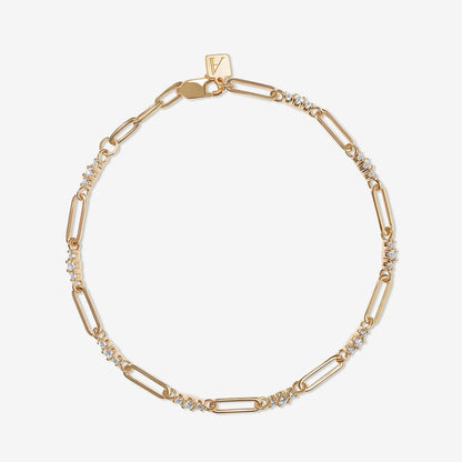 Ivy - Gouden Armband met Strass Steentjes