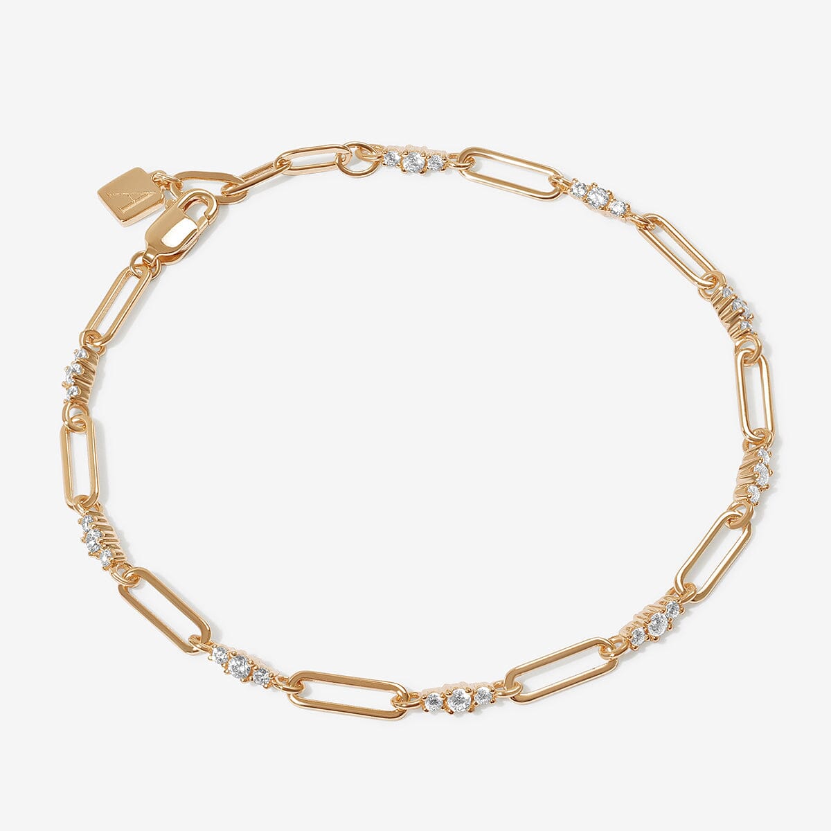 Ivy - Gouden Armband met Strass Steentjes