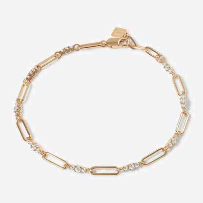 Ivy - Gouden Armband met Strass Steentjes