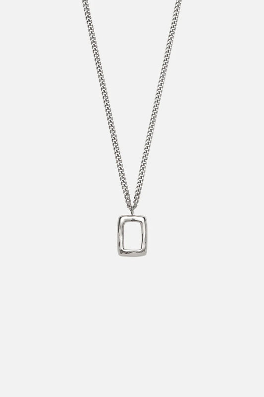 Daniel | Mannen zilveren kader ketting