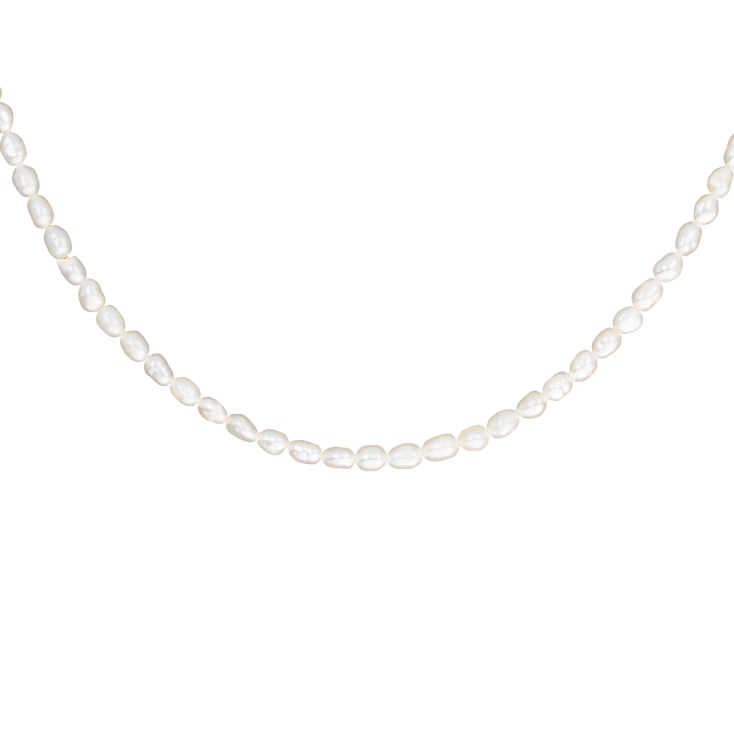 Afbeelding van de Lora Lux Ketting Verfijnd, een elegante parelketting met een verfijnde uitstraling. Het ontwerp bestaat uit een rij witte parels, perfect geschikt voor elke gelegenheid en een verfijnde toevoeging aan je sieradencollectie.