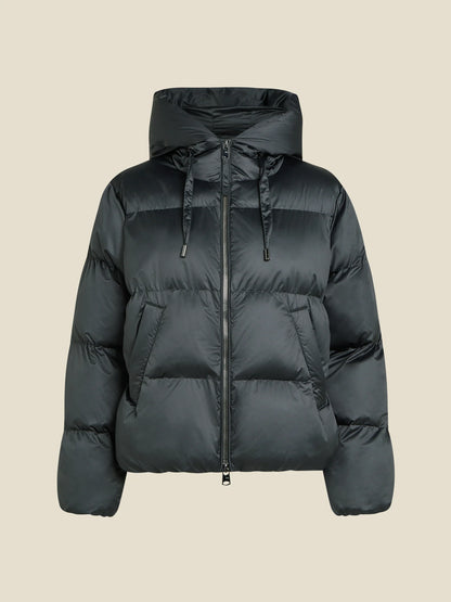 Dames Pufferjas Zwart | Gewatteerd | Capuchon | Rits