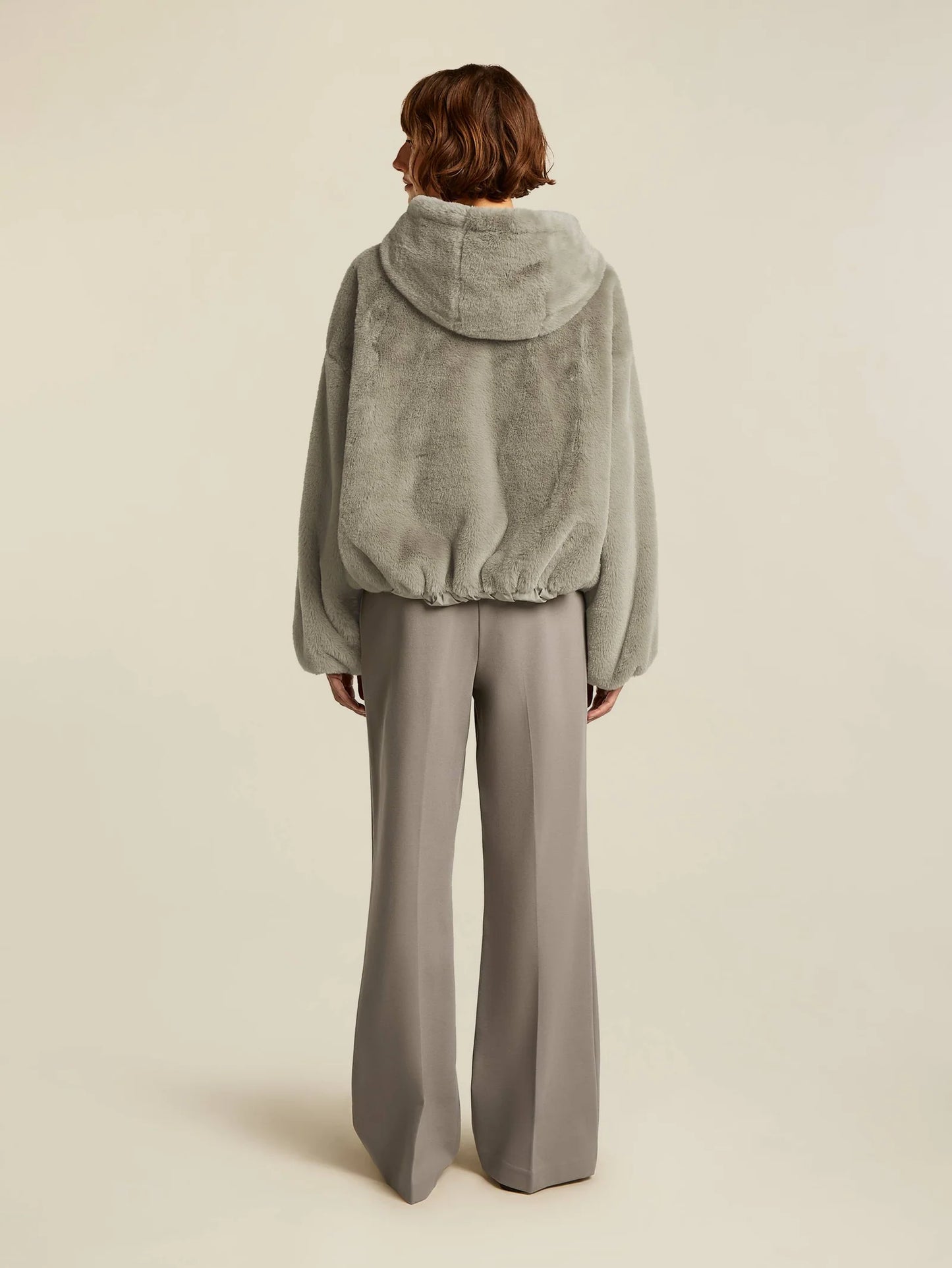 Dames Winterjas Donkergrijs | Faux Fur | Met Capuchon | Warm & Comfortabel