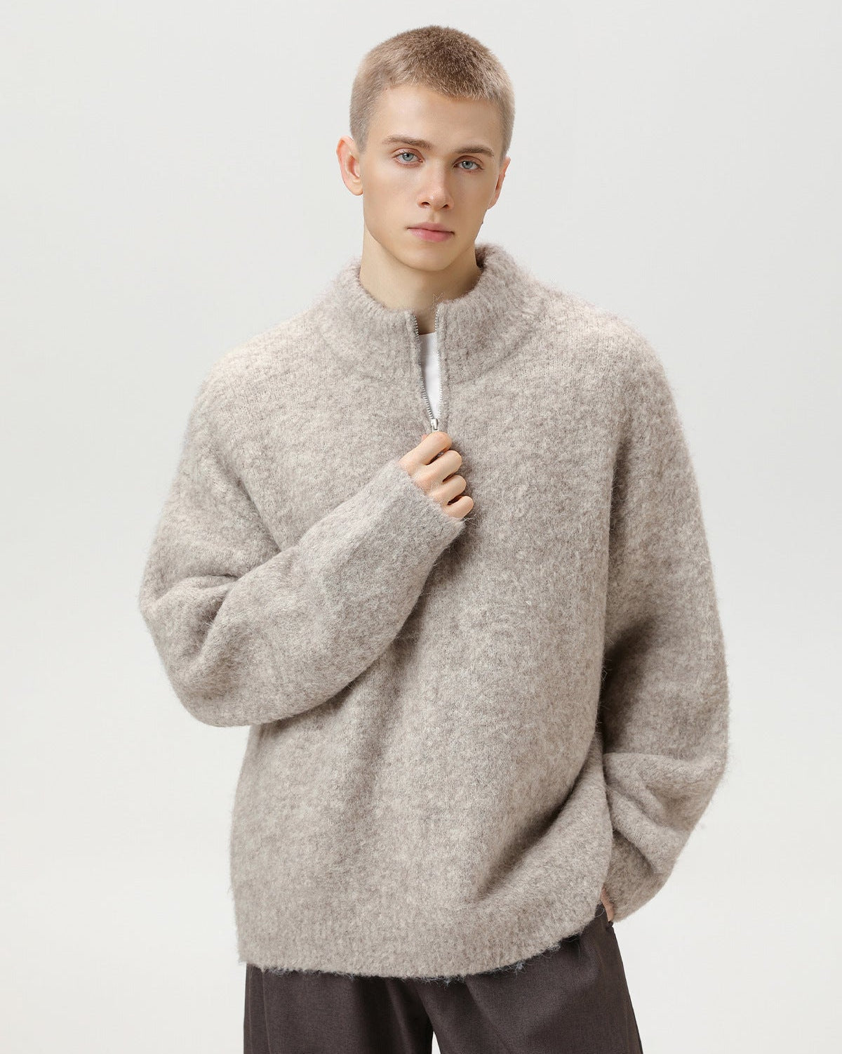 Heren Sweater | Geborsteld