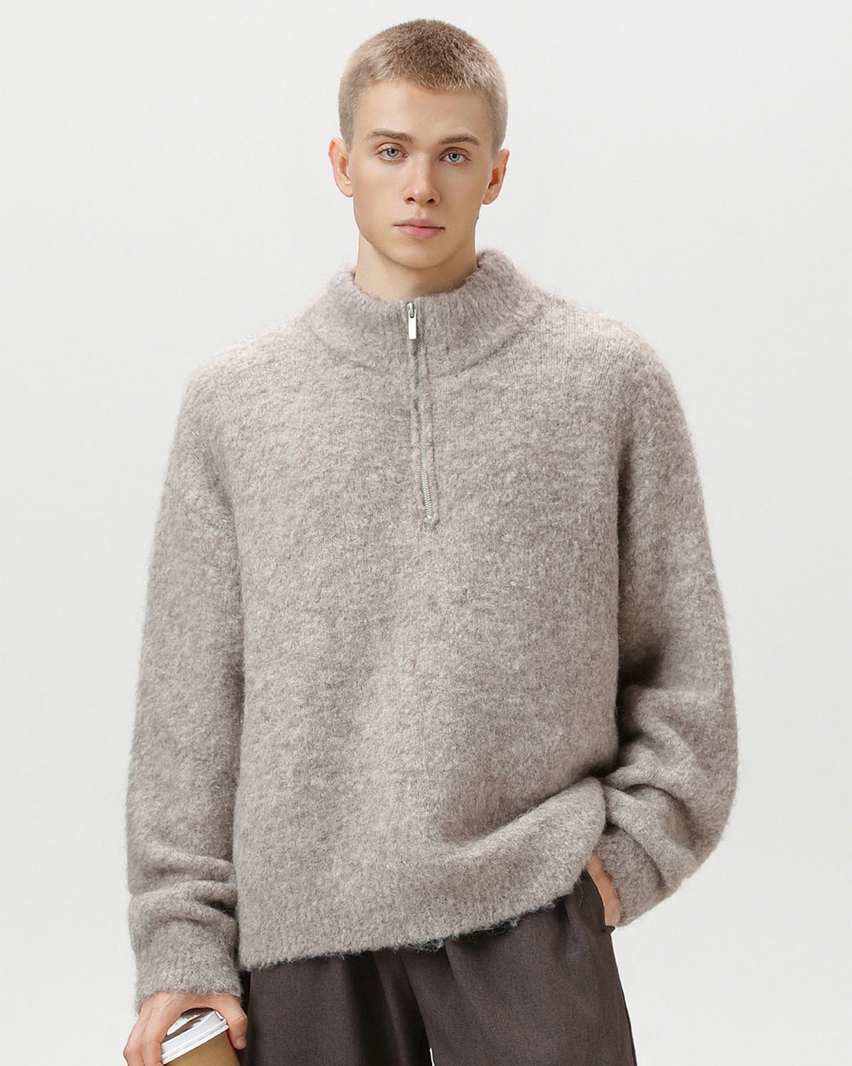 Heren Sweater | Geborsteld