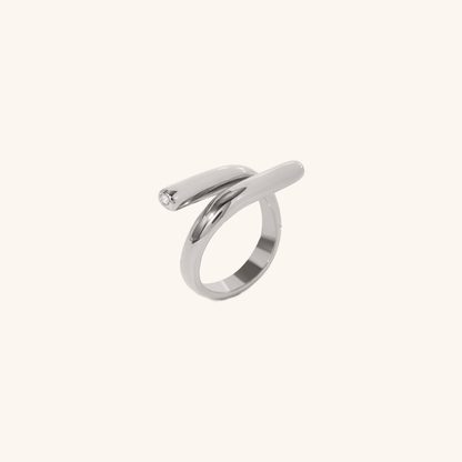 Parallel Gold Ring | Ring Elegant | Stijlvol Uniek