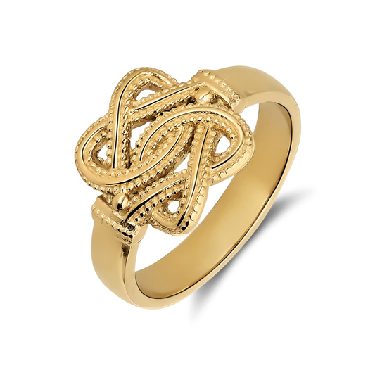 Sylvia | Vrouwen gouden slangen ring