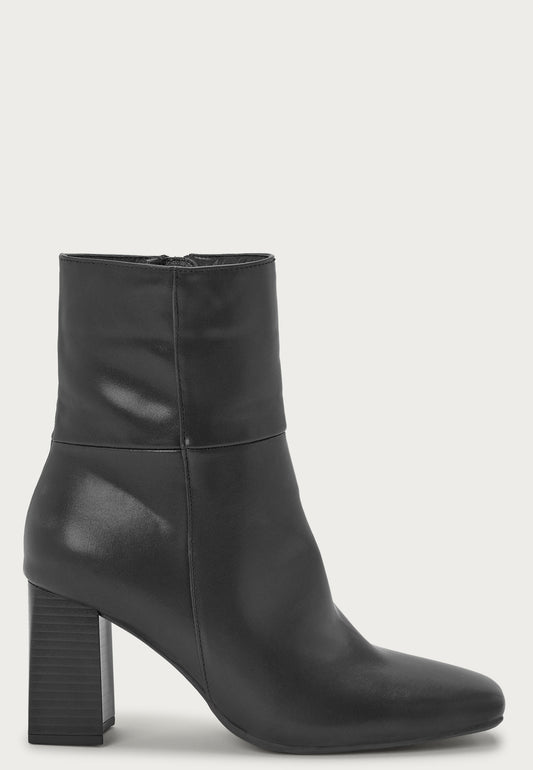 Dames leren Enkellaarsjes | Zwart | Elegant Design Met Rits