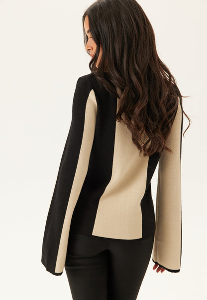 Dames Sweater | Gebreid | Blokpatroon
