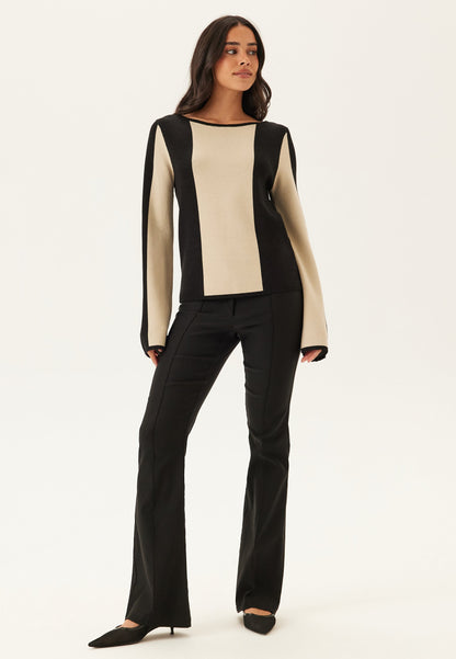 Dames Sweater | Gebreid | Blokpatroon
