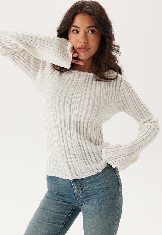 Dames Gebreide Top | Katoen | Zwart