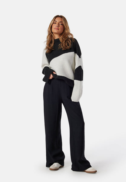 Dames Sweater | Gebreid | Funnel Nek