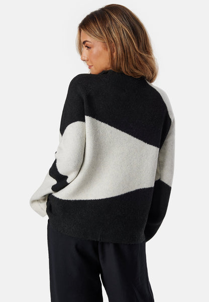 Dames Sweater | Gebreid | Funnel Nek