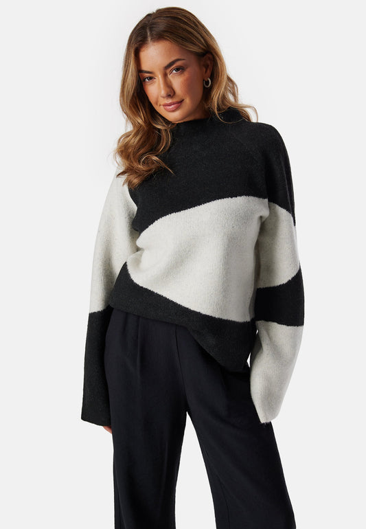 Dames Sweater | Gebreid | Funnel Nek