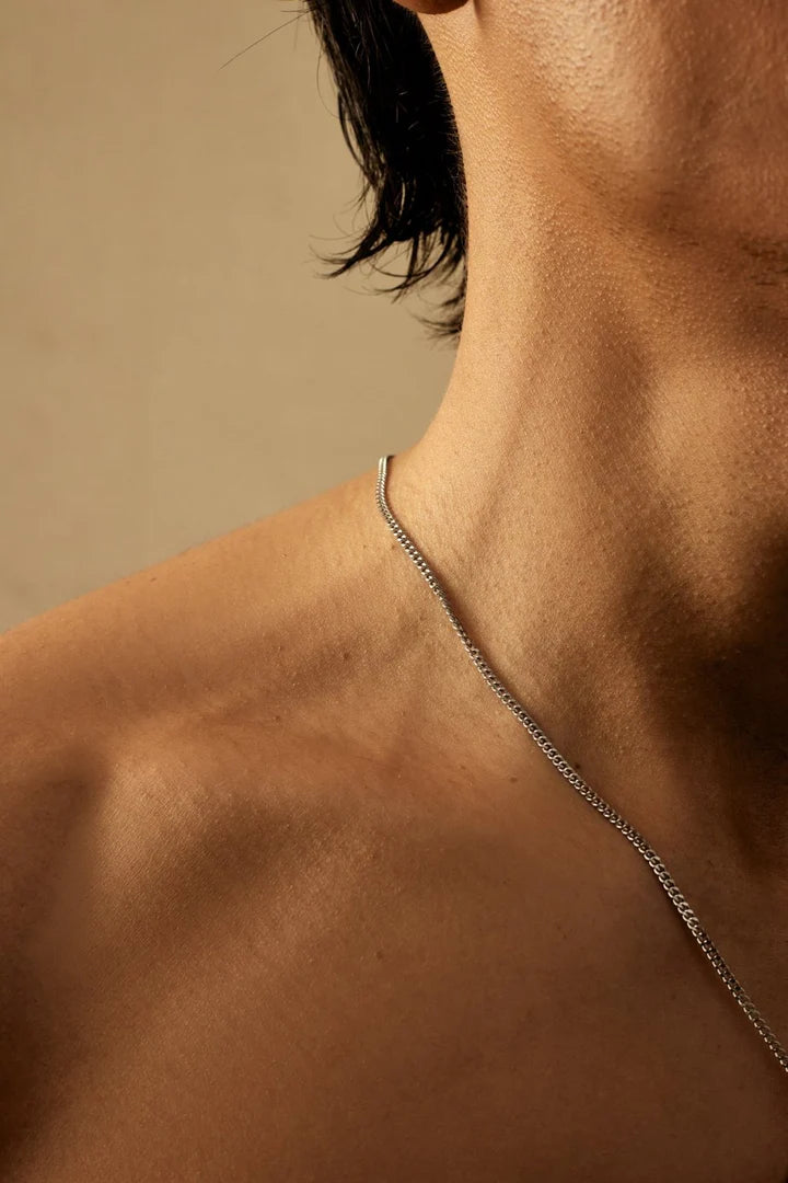 Senna | Mannen zilveren schelp ketting
