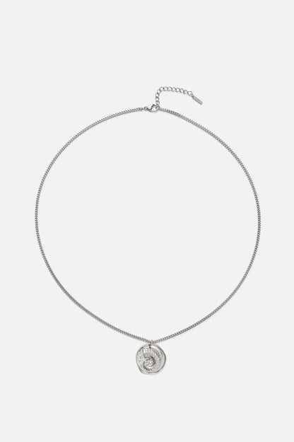 Senna | Mannen zilveren schelp ketting