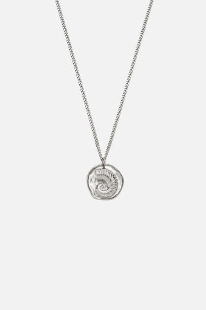 Senna | Mannen zilveren schelp ketting