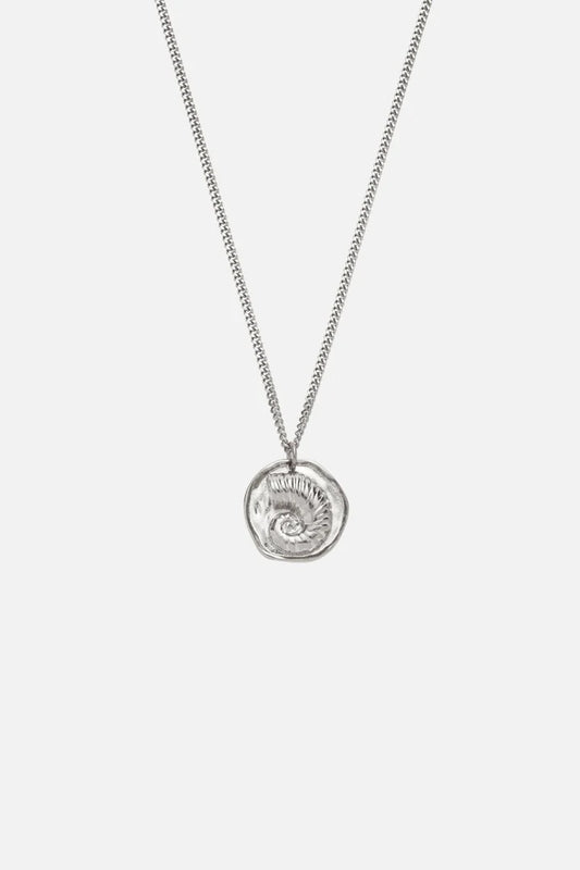 Senna | Mannen zilveren schelp ketting