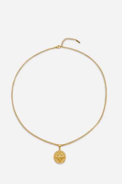 Davies | Mannen gouden kompas ketting