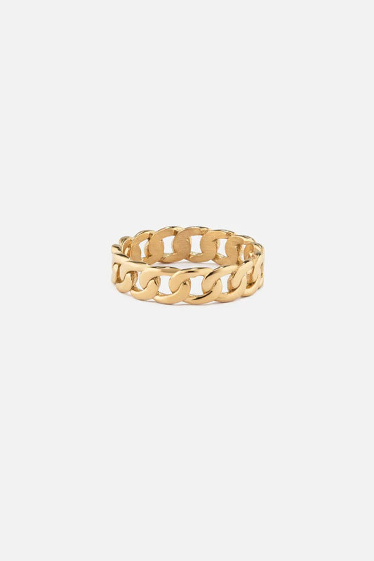 Piastri | Mannen gouden cuban ring