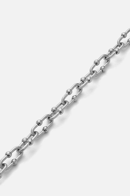 Sander | Mannen zilver metalen patroon armband