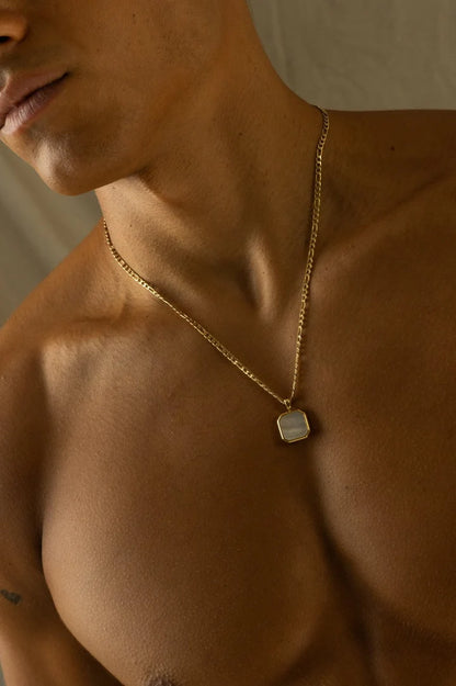 Charles | Mannen gouden ivoren ketting